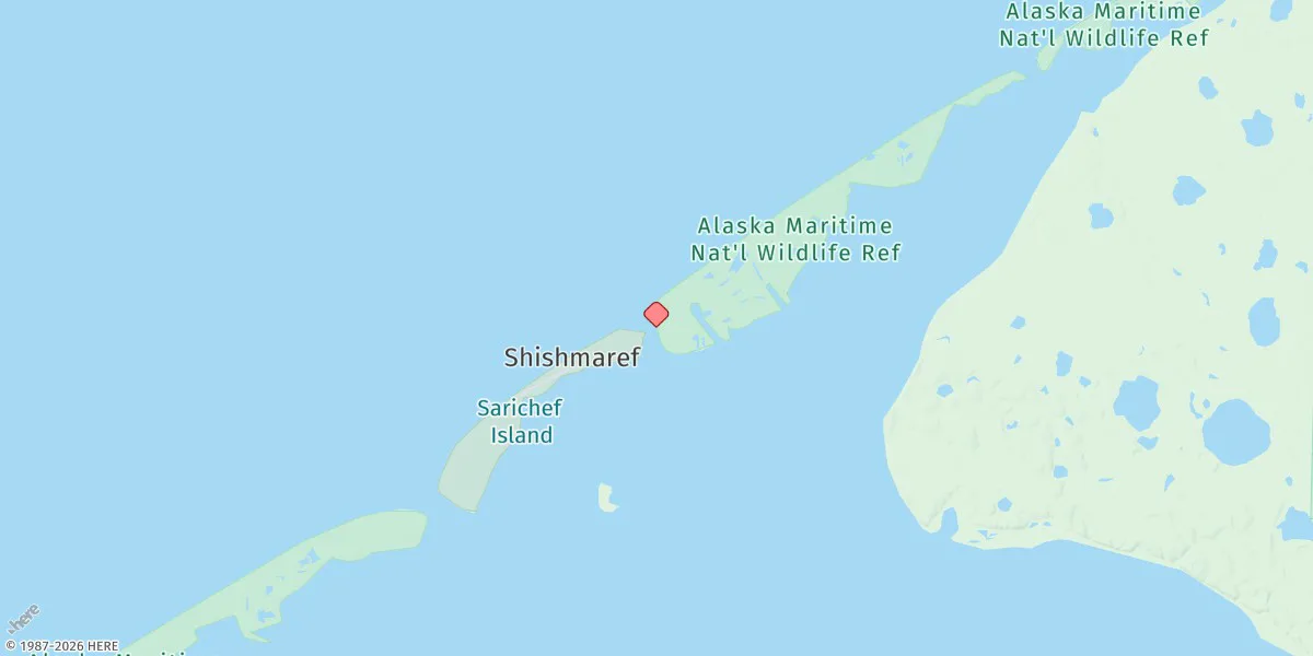 Map preview for Shishmaref Inlet