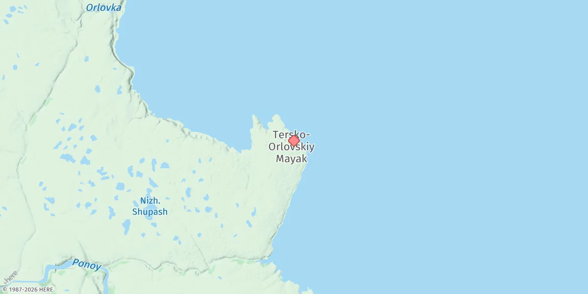 Map preview for Mys Orlov-terskiy Tonkiy