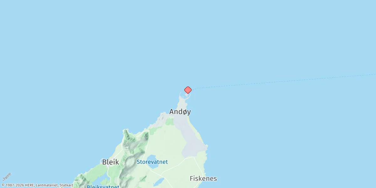 Map preview for Andenes