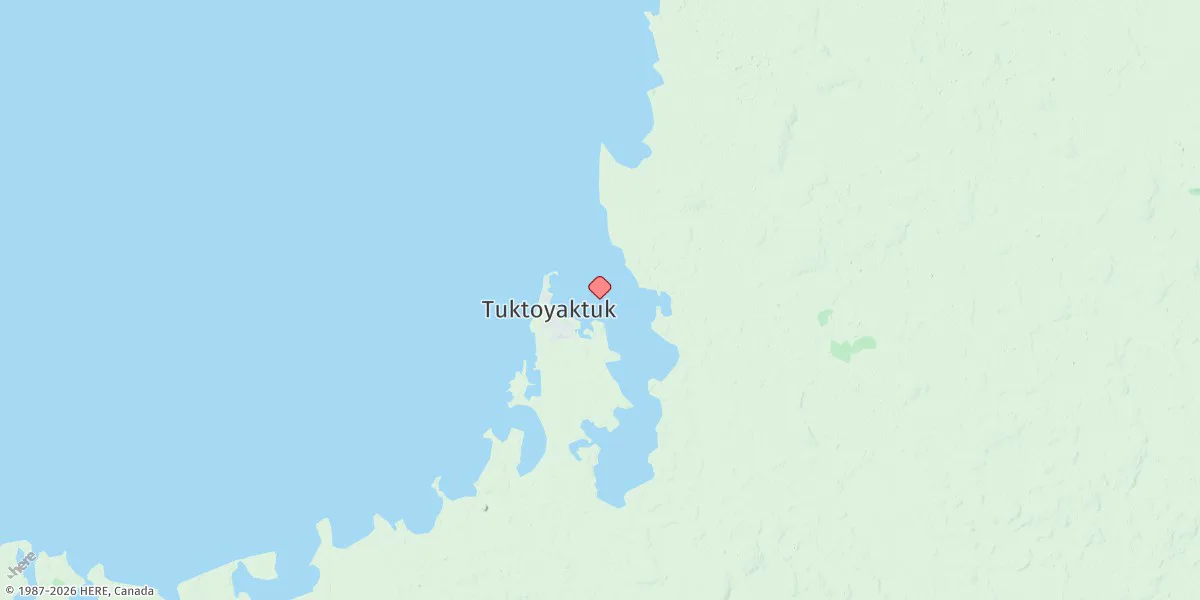 Map preview for Tuktoyaktuk
