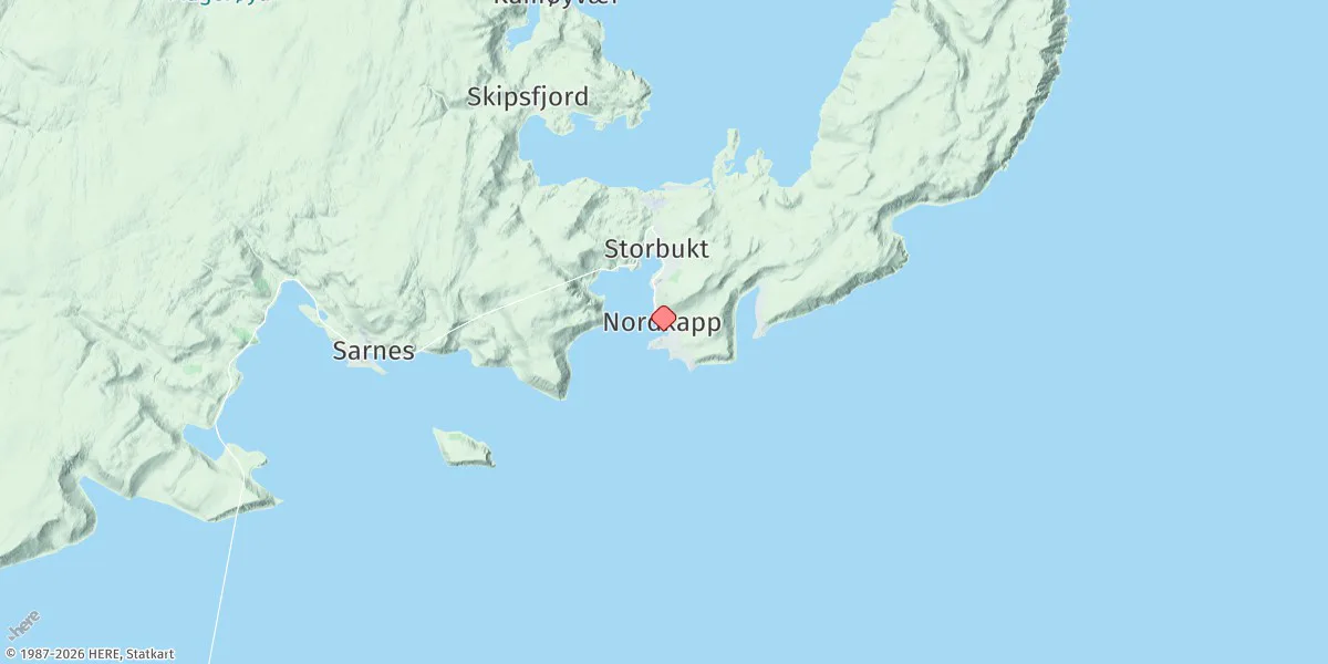 Map preview for Honningsvåg
