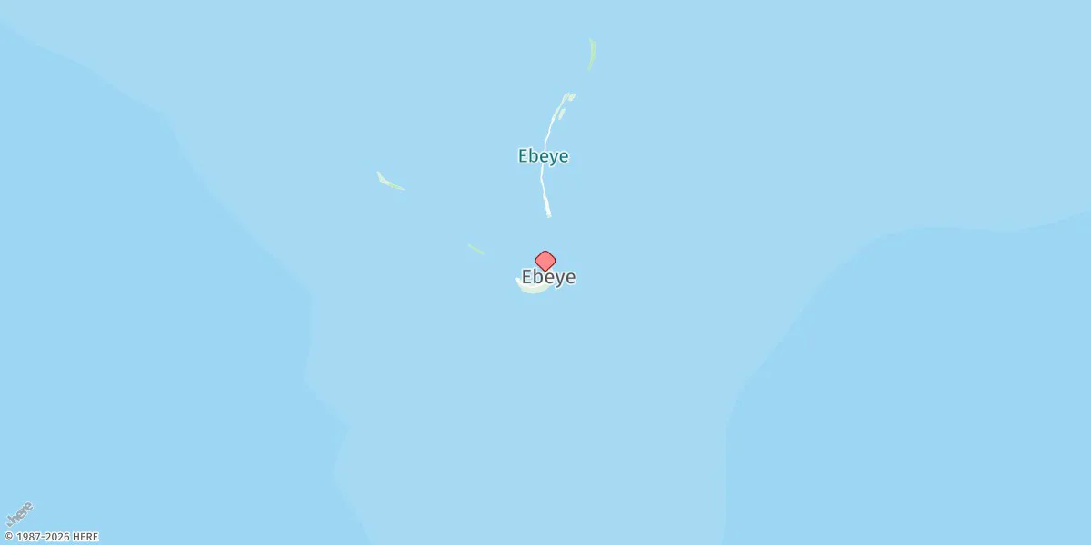Map preview for Kwajalein Atoll (Kwajalein I.)