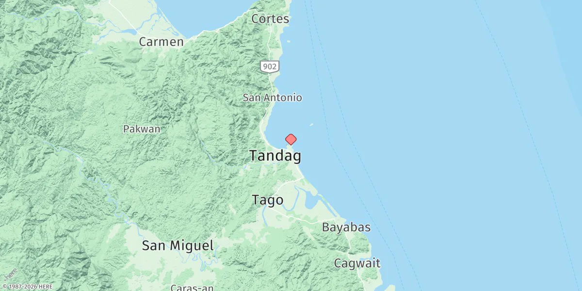 Map preview for Tandag
