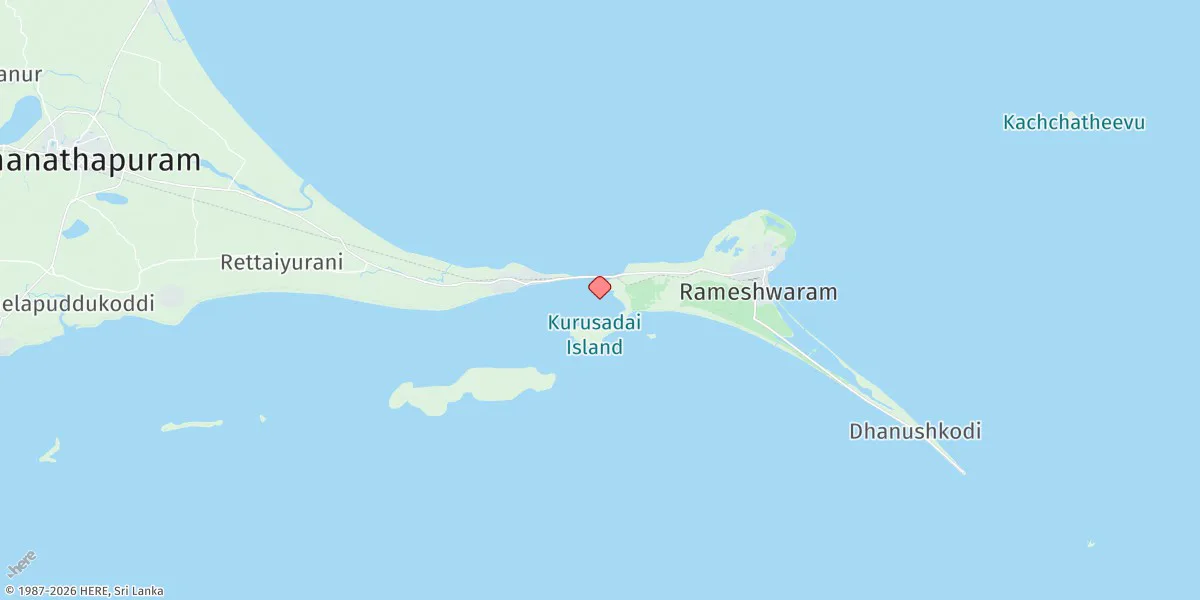 Map preview for Pamban Pass