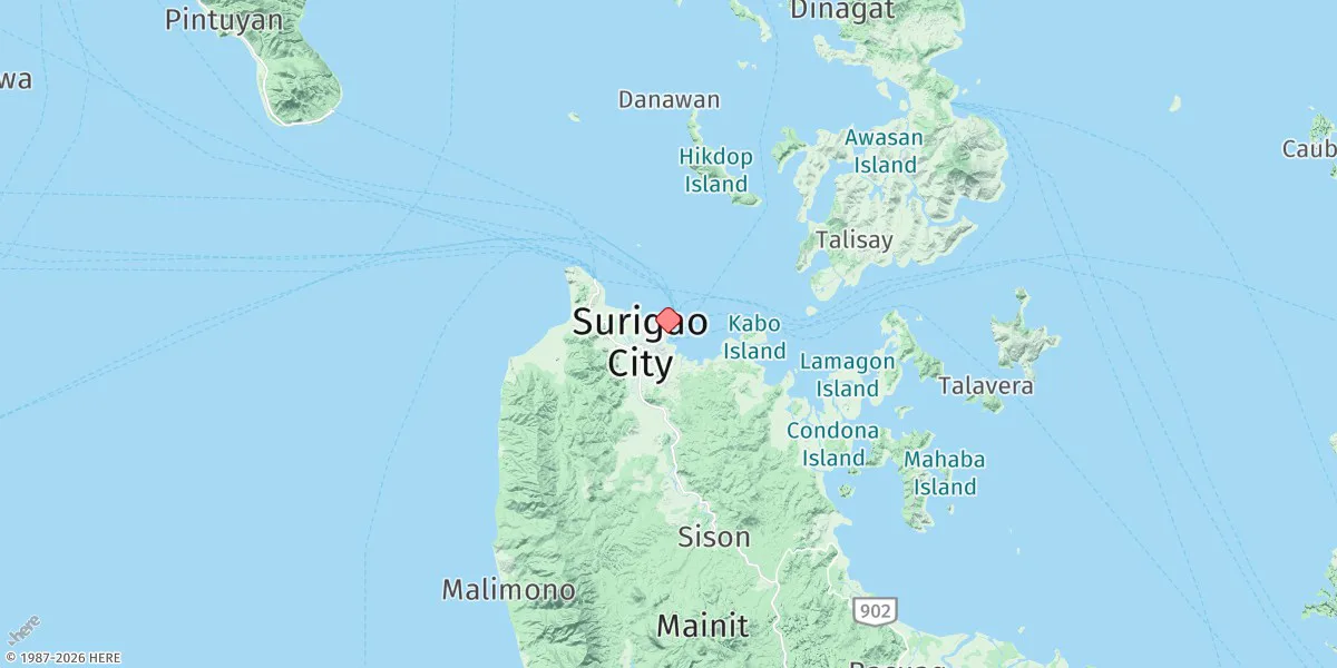 Map preview for Surigao