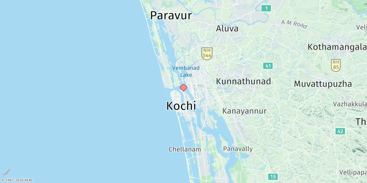 Map preview for Kochi (Cochin)