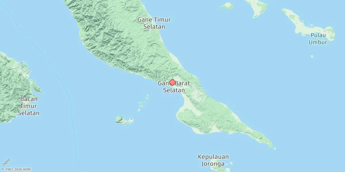 Map preview for Teluk Gane