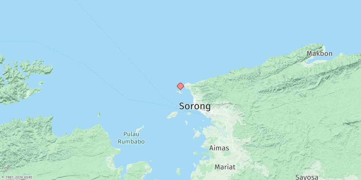 Map preview for Tanjung Sorong