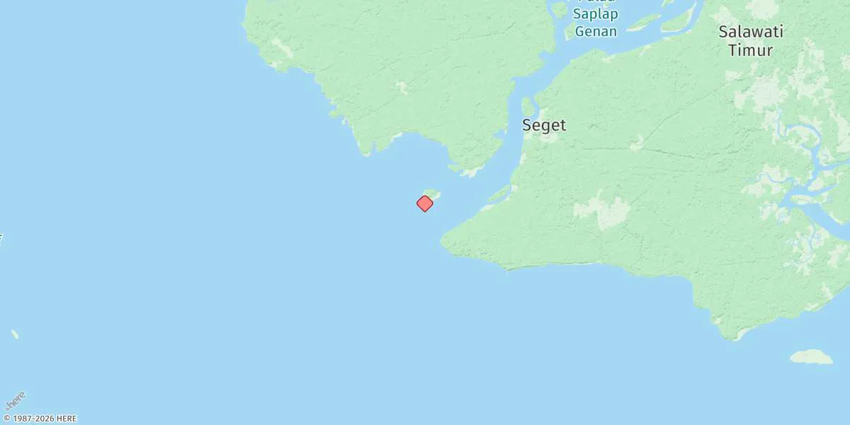 Map preview for Pulau Peli