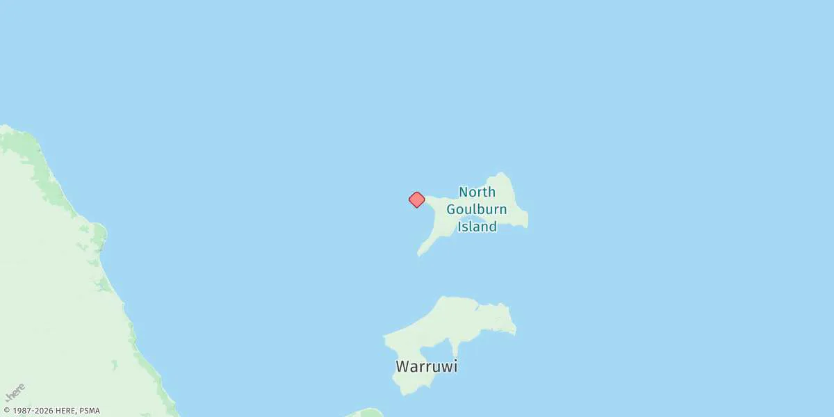 Map preview for North Goulburn Island
