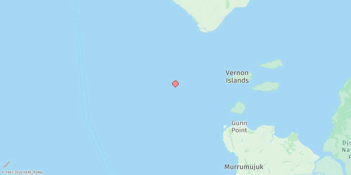 Map preview for Hancox Shoal Area