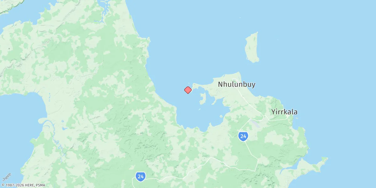 Map preview for Melville Bay (Gove Harbour)