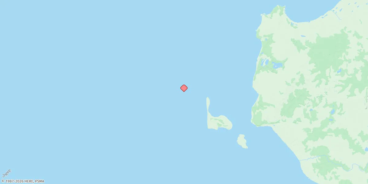 Map preview for Peron Island North
