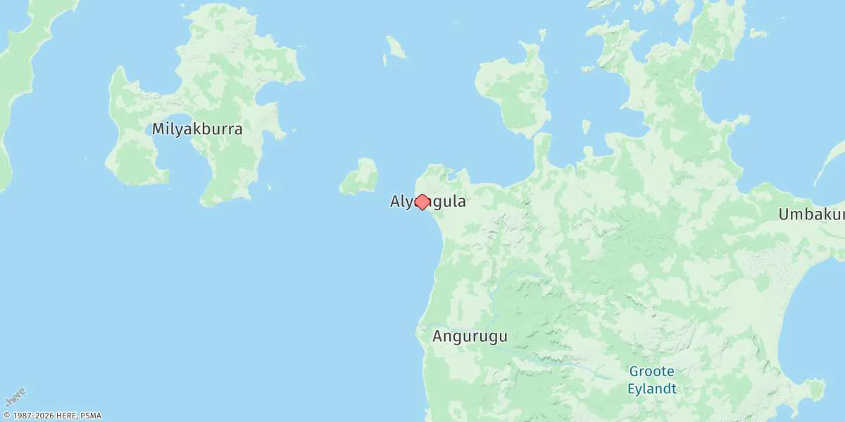 Map preview for Milner Bay (Groote Eylandt)