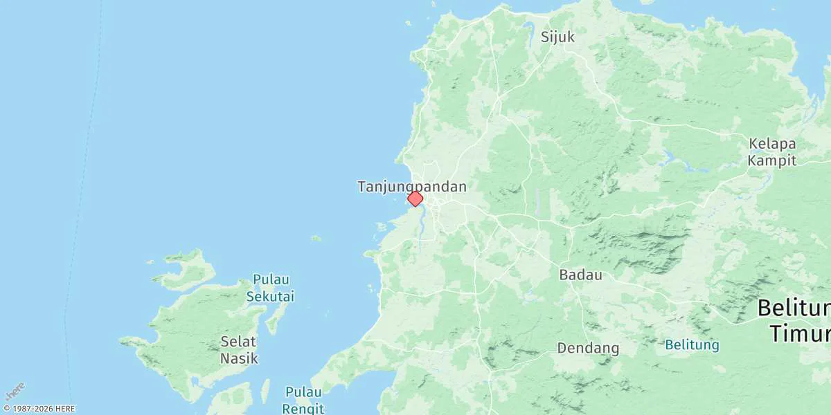 Map preview for Tanjungpandan