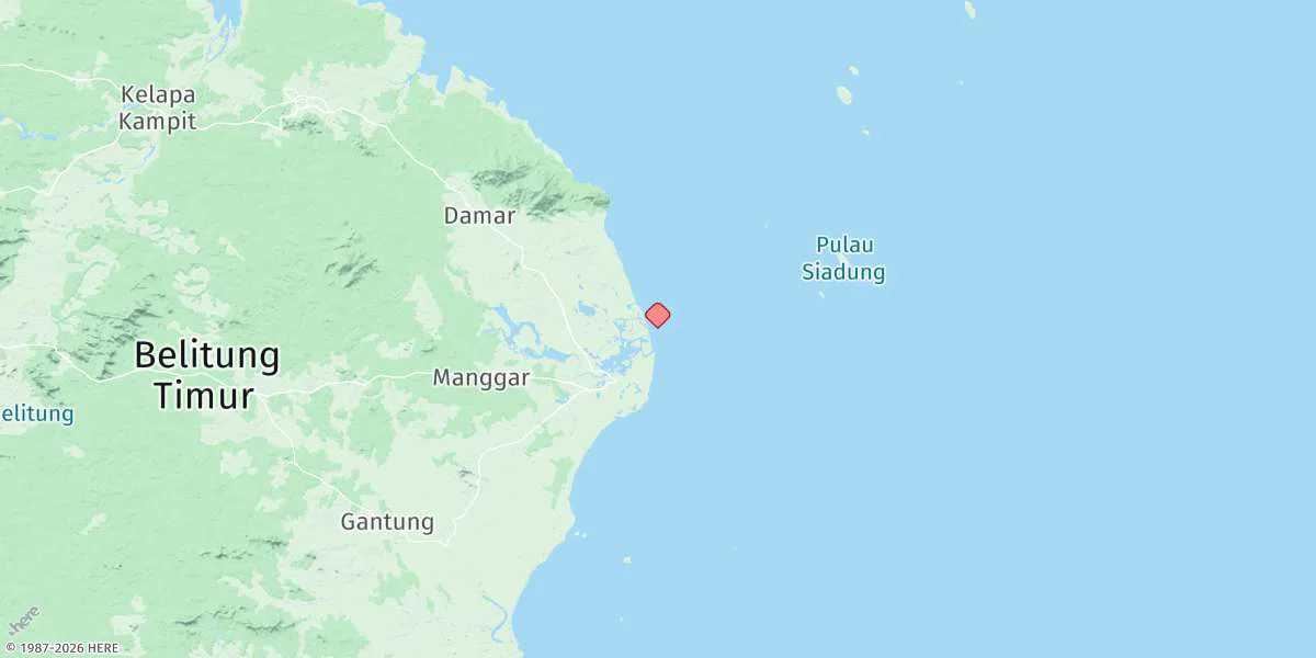 Map preview for Sungai Manggar