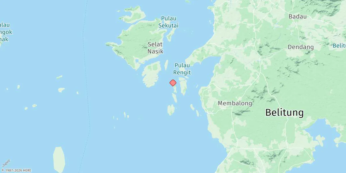 Map preview for Pulau Ru
