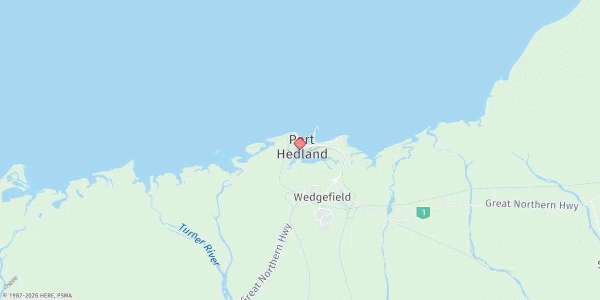 Map preview for Port Hedland