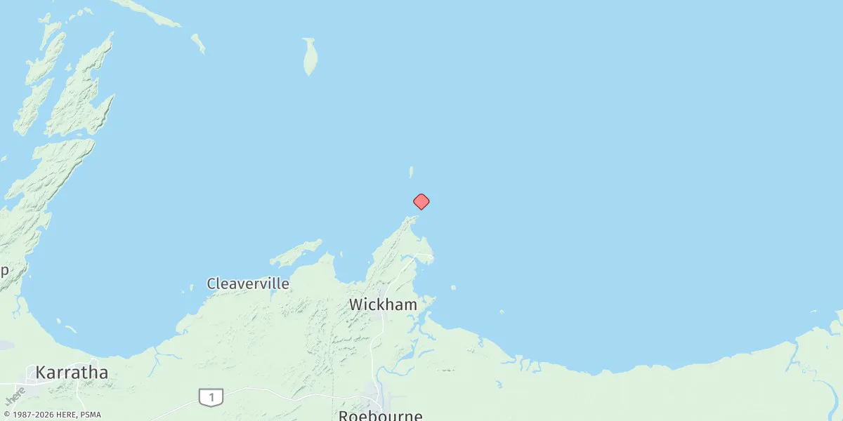 Map preview for Port Walcott (Cape Lambert)