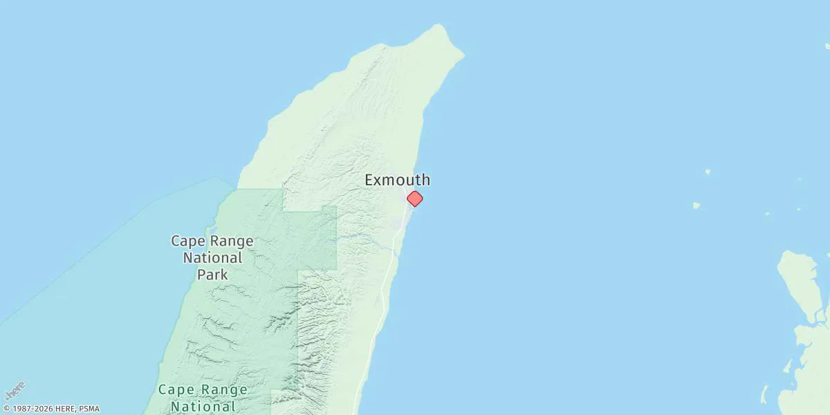 Map preview for Exmouth