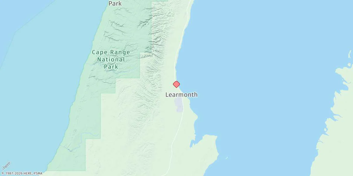 Map preview for Learmonth