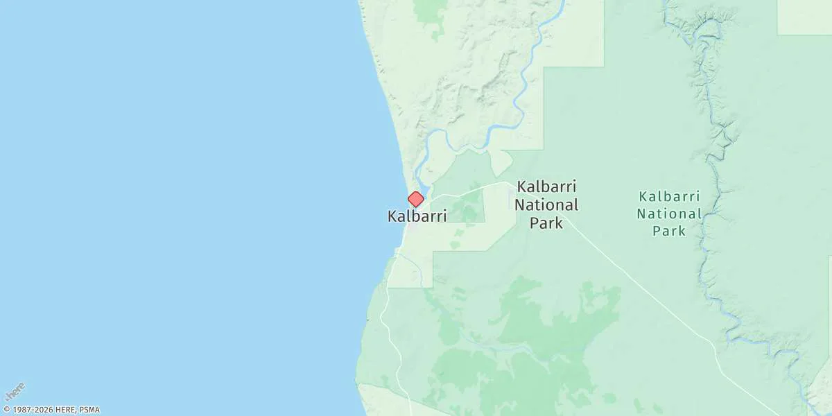 Map preview for Kalbarri