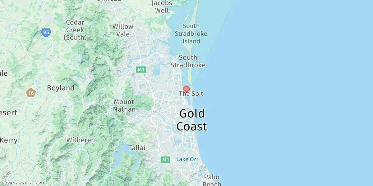Map preview for Gold Coast Seaway
