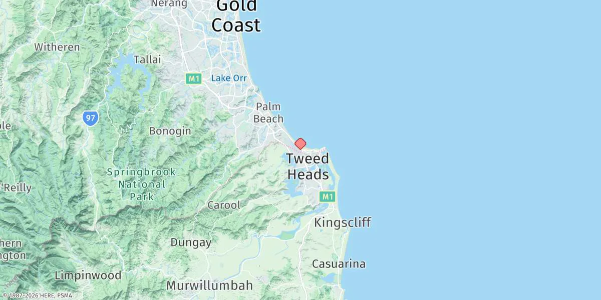 Map preview for Snapper Rocks
