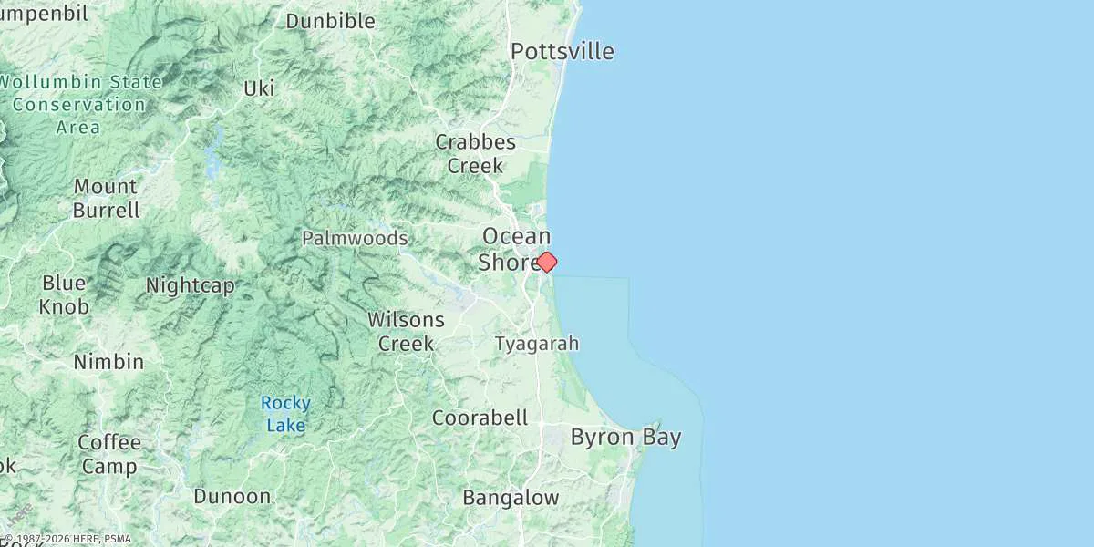 Map preview for Brunswick Heads
