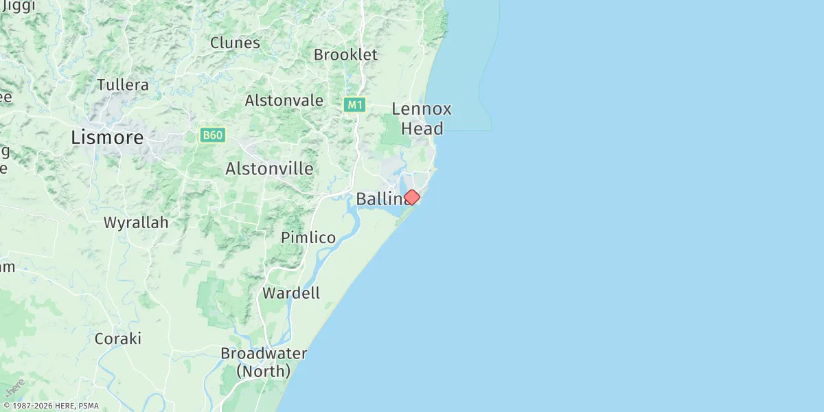 Map preview for Ballina