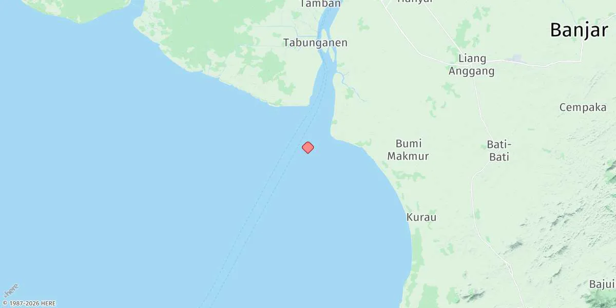 Map preview for Sungai Barito (Outer Bar)