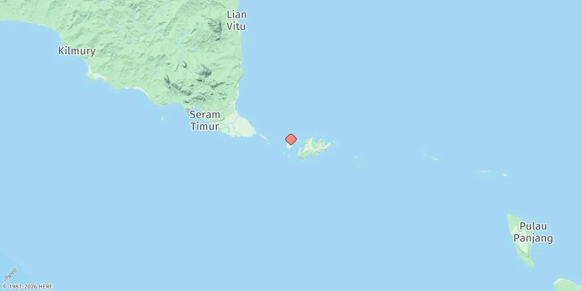 Map preview for Pulau Geser