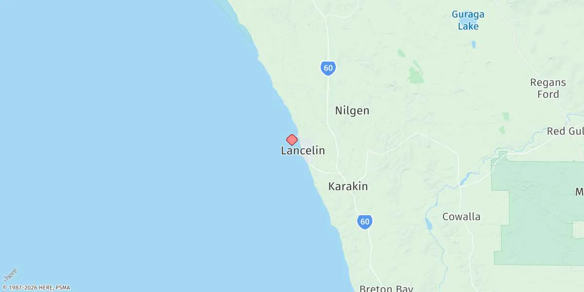 Map preview for Lancelin