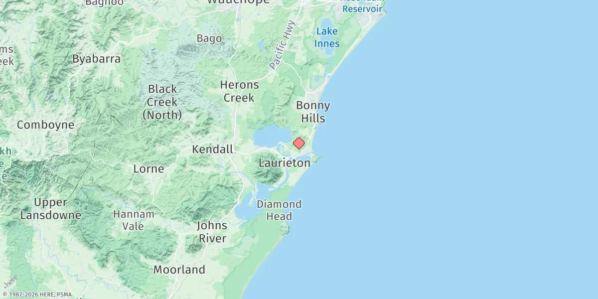 Map preview for Camden Haven