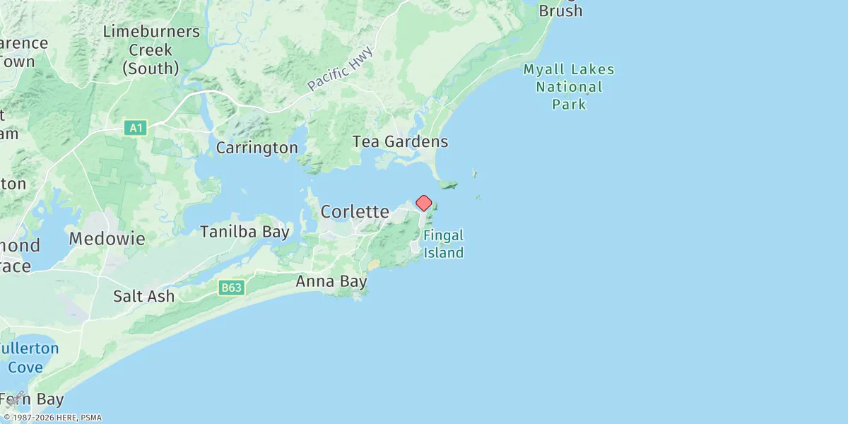 Map preview for Port Stephens