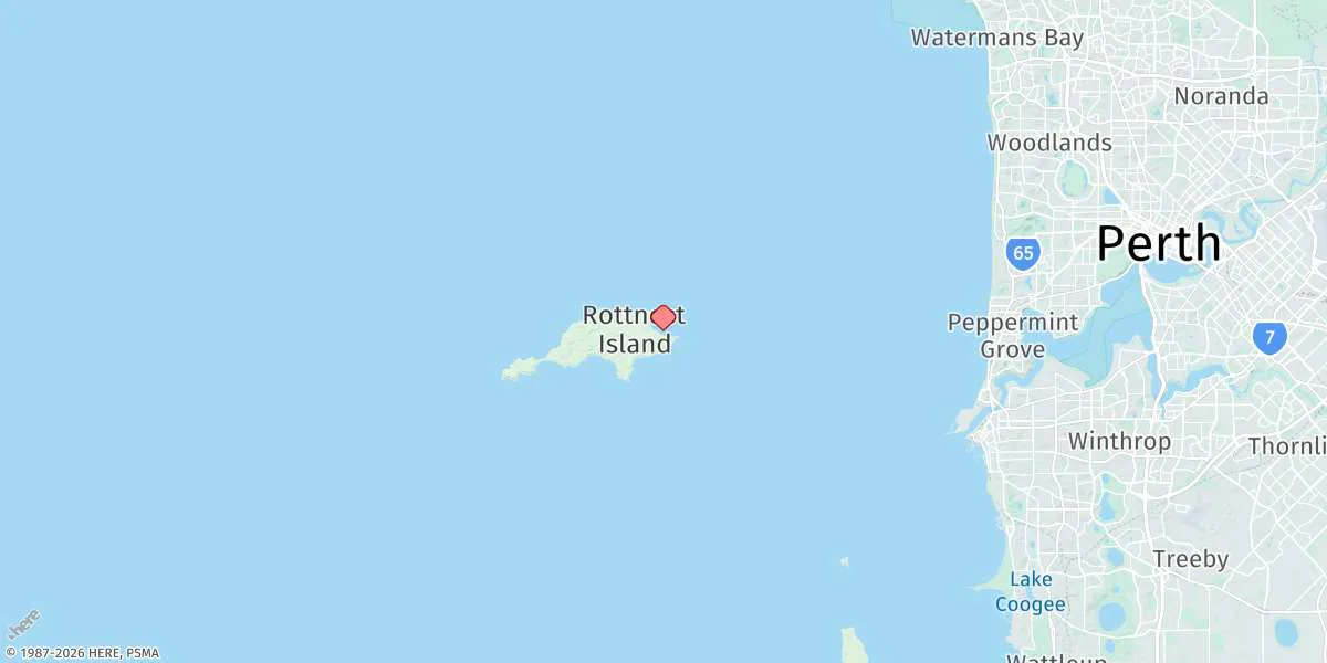 Map preview for Rottnest Island