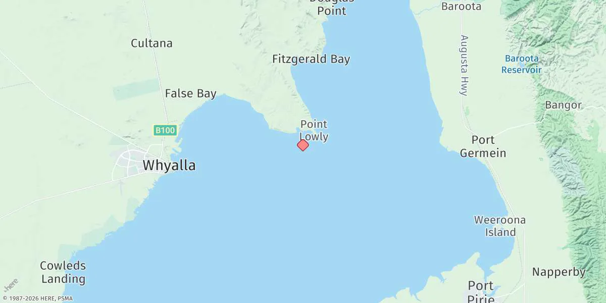 Map preview for Port Bonython