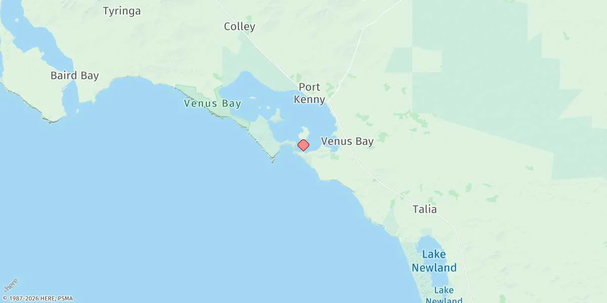 Map preview for Venus Bay