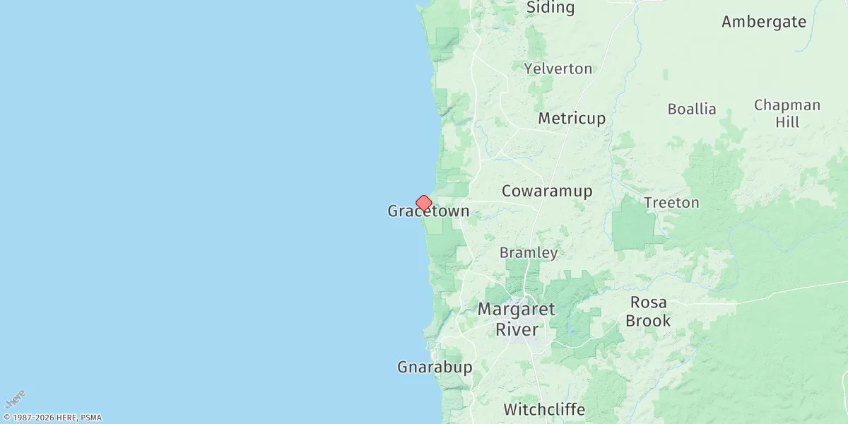 Map preview for Cowaramup