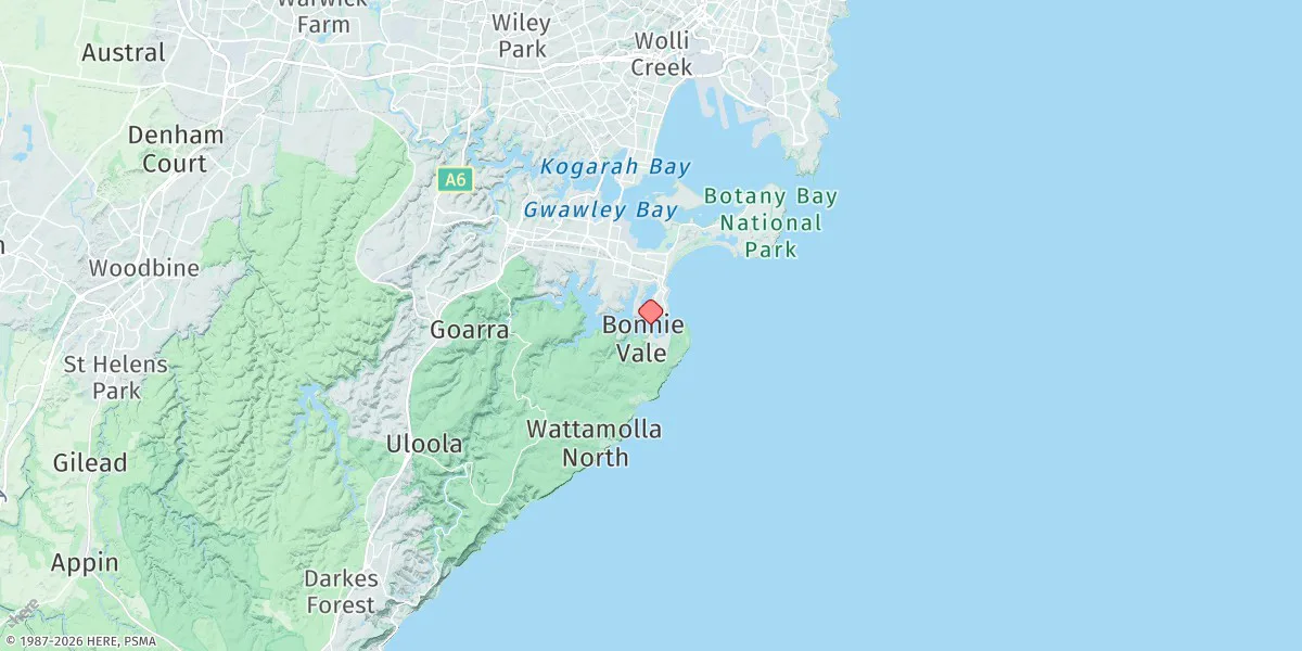 Map preview for Port Hacking