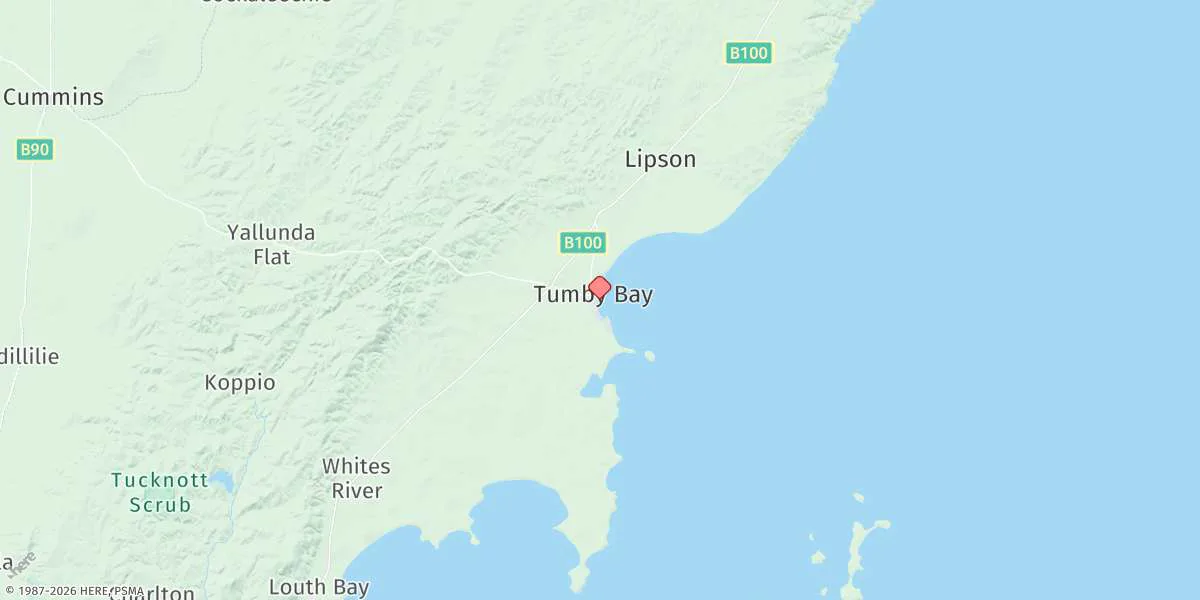Map preview for Tumby Bay