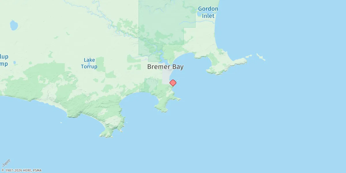 Map preview for Bremer Bay