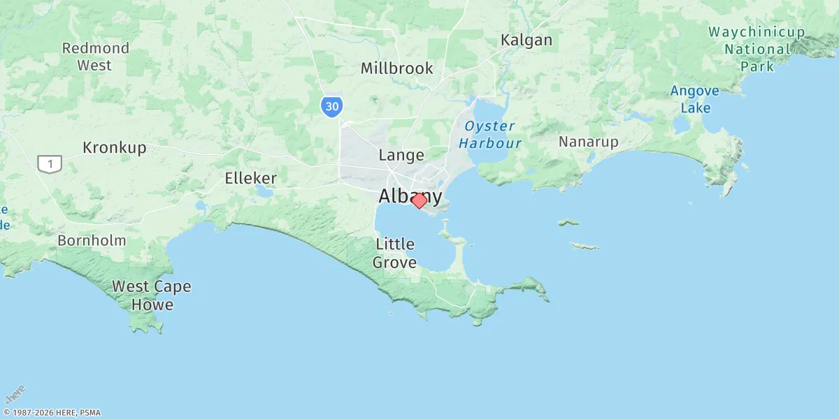 Map preview for Albany