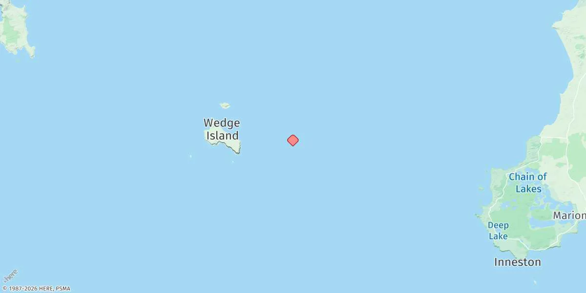 Map preview for Wedge Island Mooring