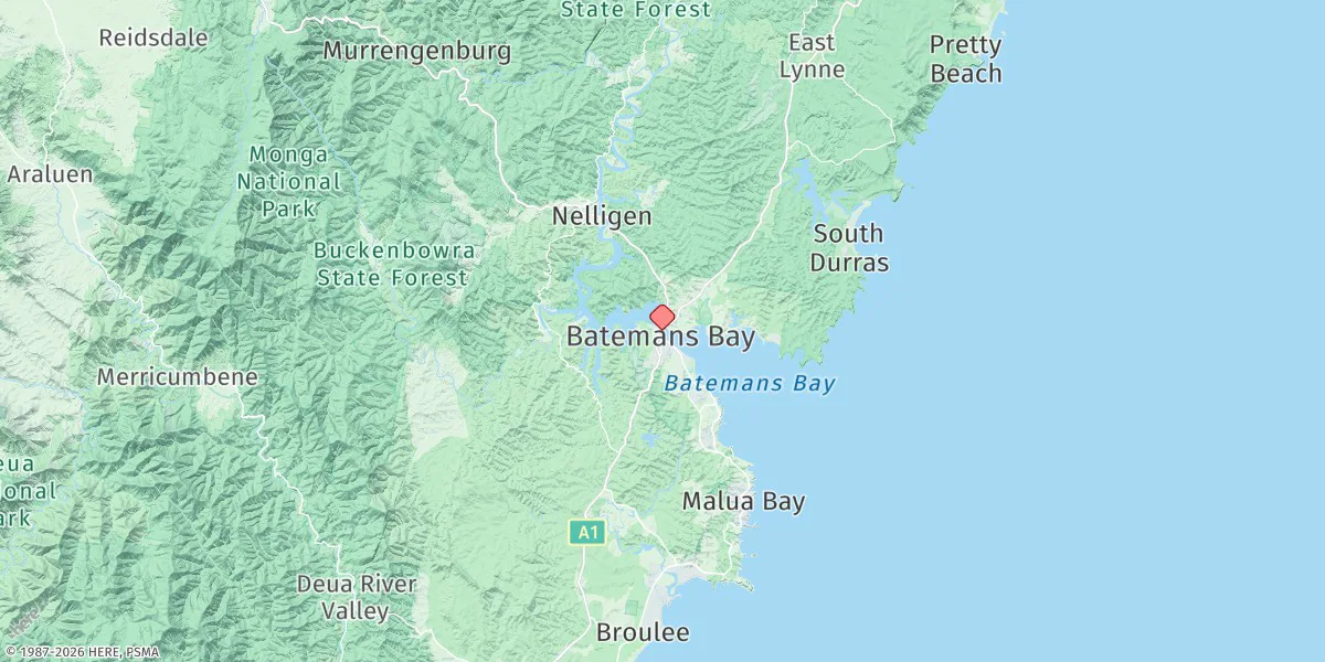 Map preview for Princess Jetty (Batemans Bay)