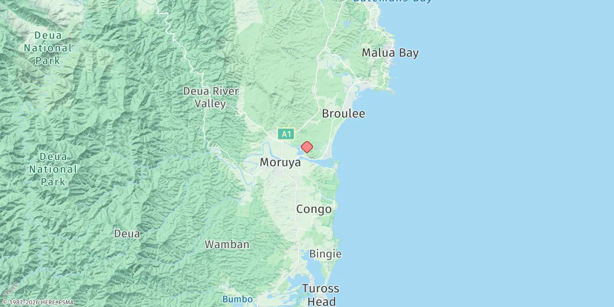Map preview for Moruya