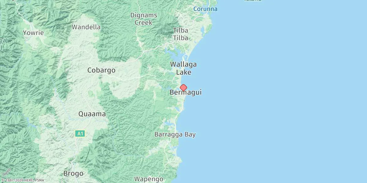Map preview for Bermagui