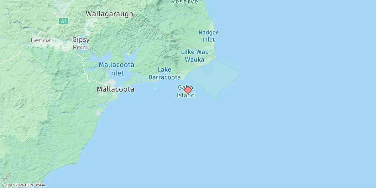 Map preview for Gabo Island