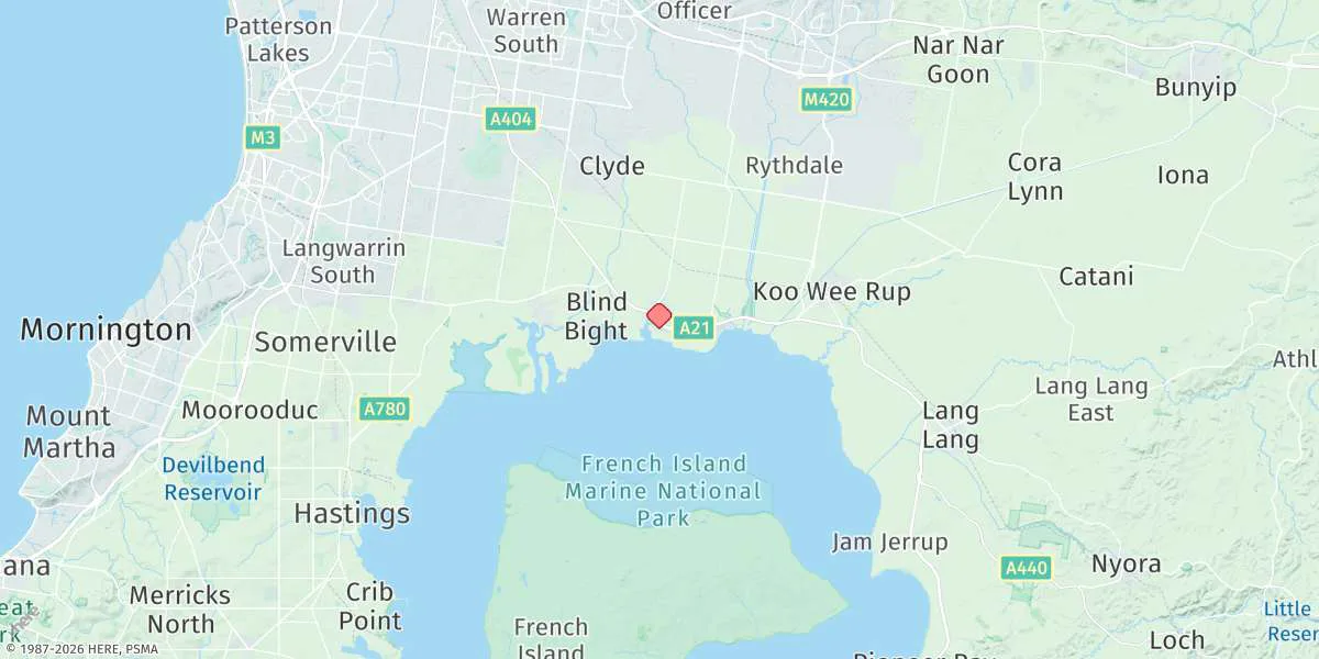 Map preview for Tooradin