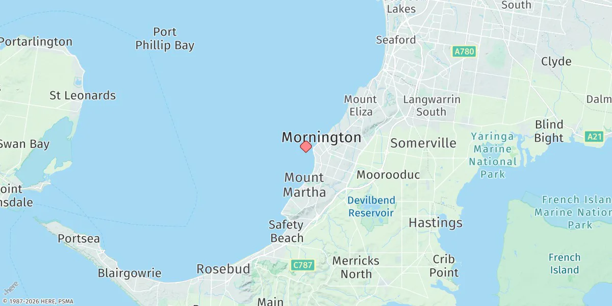 Map preview for Mornington